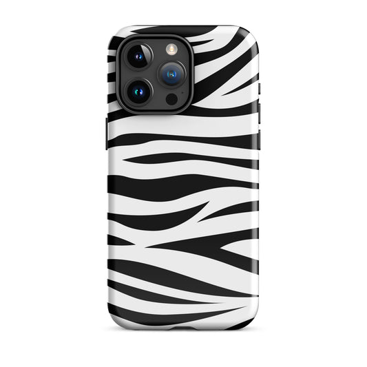Zebra iPhone Case iPhone 15 Pro Max Glossy