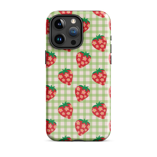 Strawberry Picnic iPhone Case iPhone 15 Pro Max Glossy