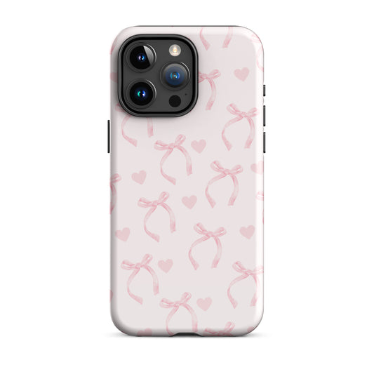 Coquette Pink Bows iPhone Case