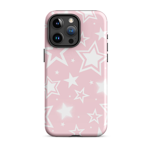 Y2K Pink Stars iPhone Case