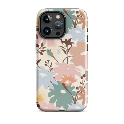 Retro Floral Fusion iPhone Case