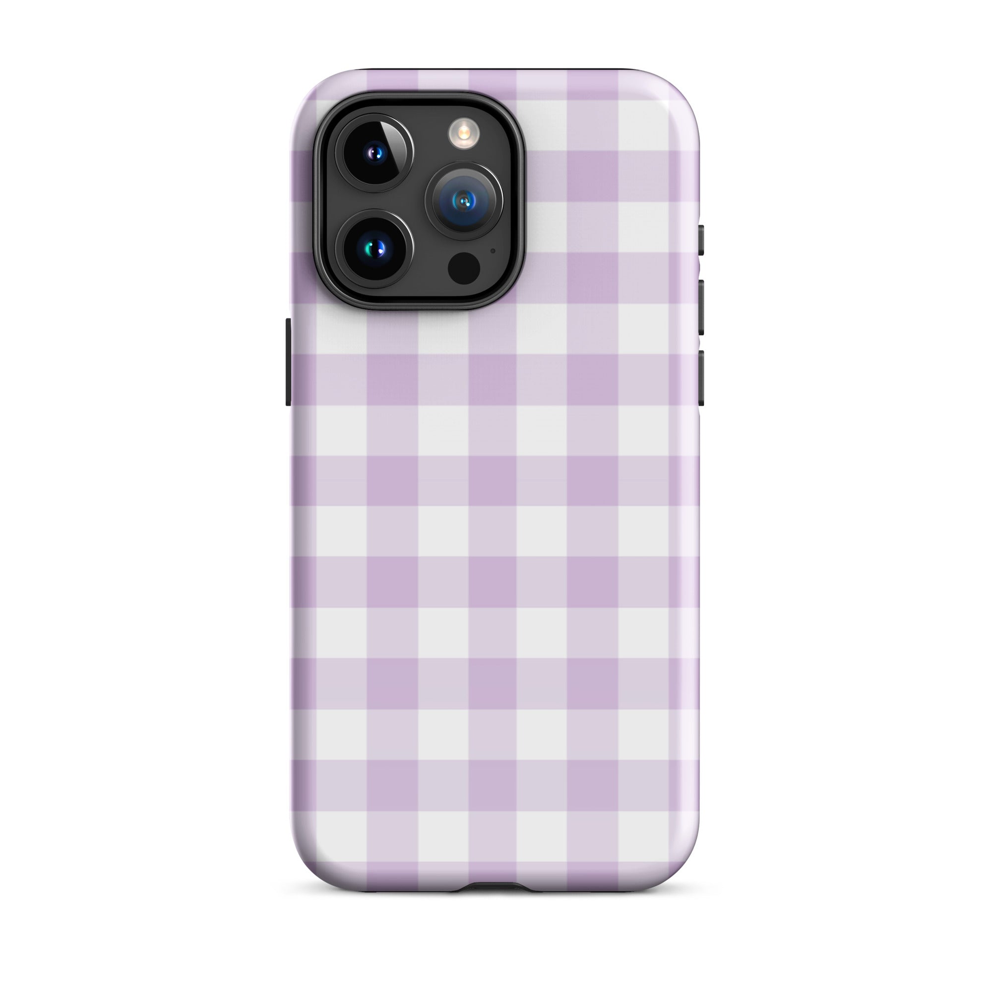 Purple Gingham iPhone Case