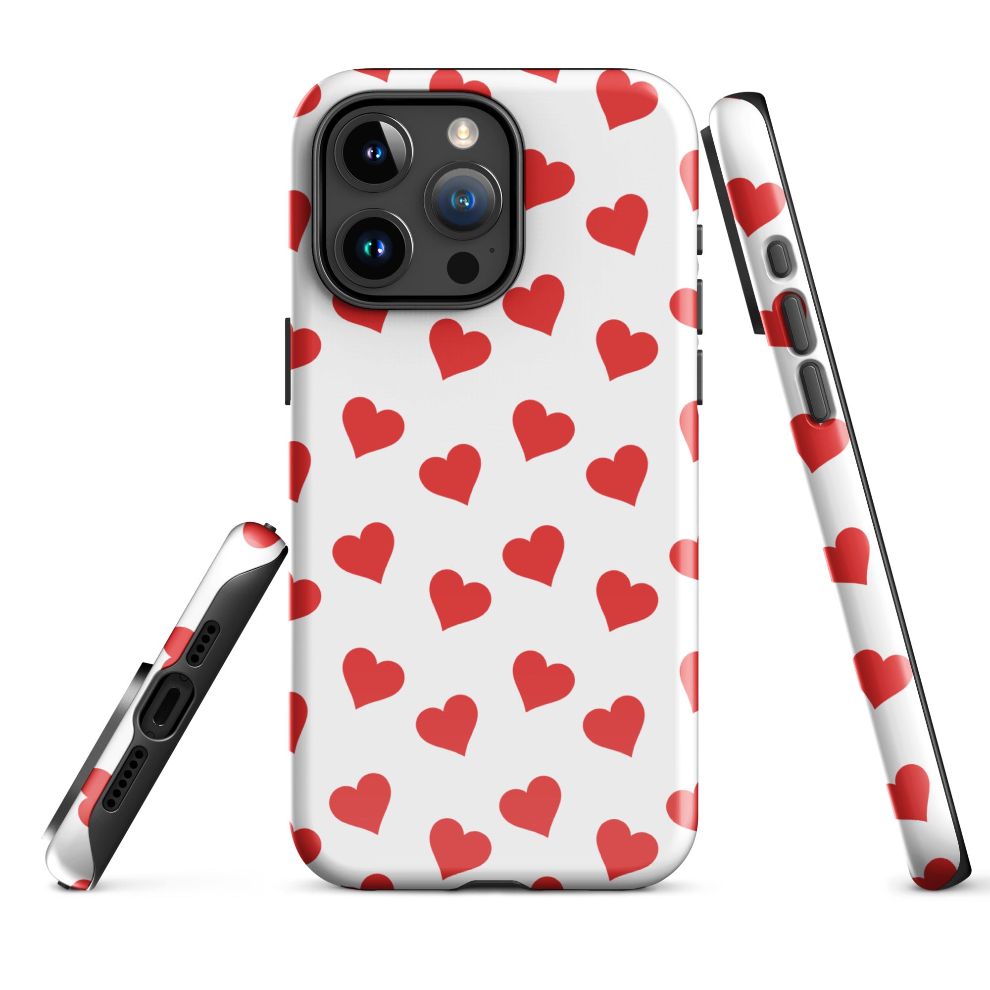 Red Heart Mania iPhone Case