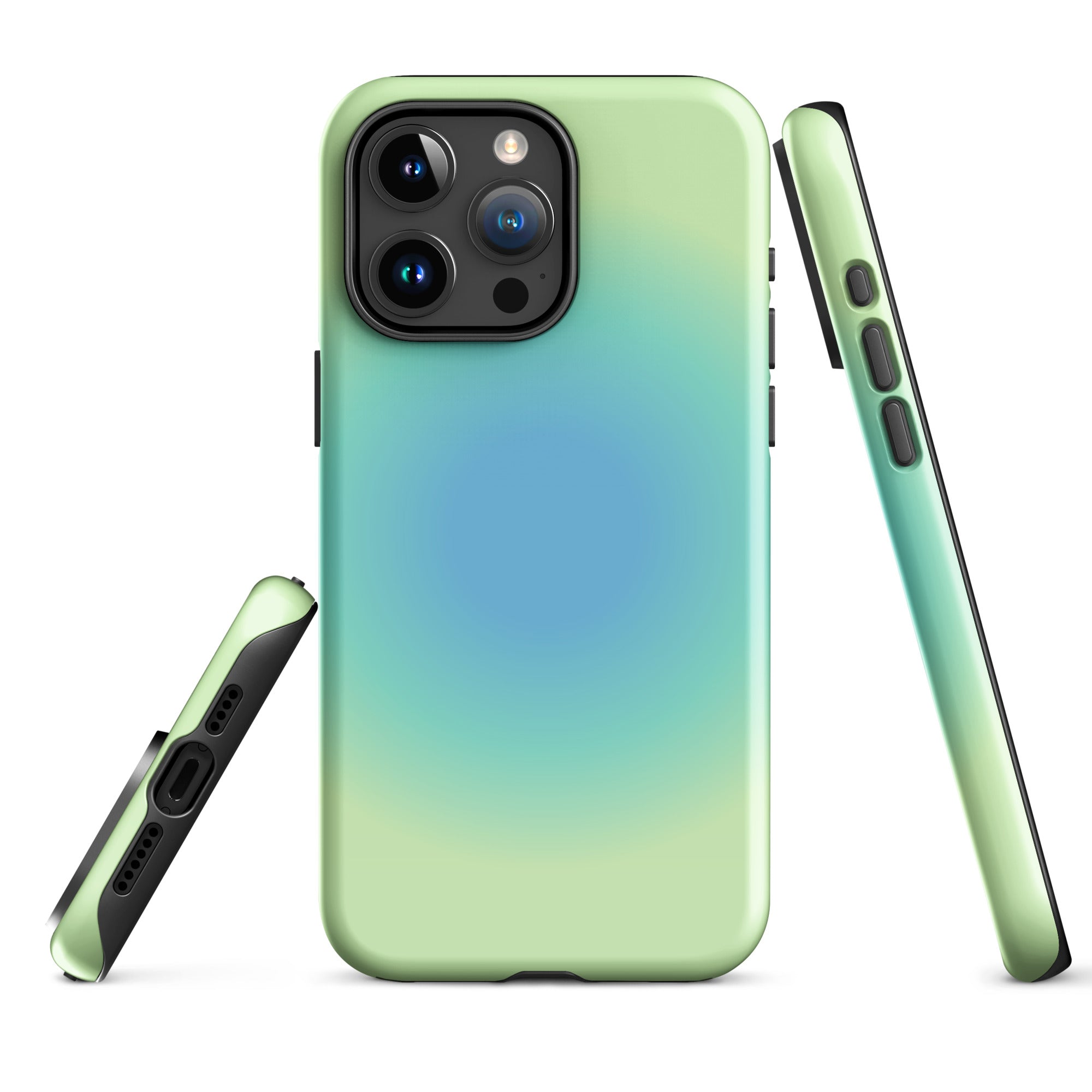 Blue & Green Aura iPhone Case