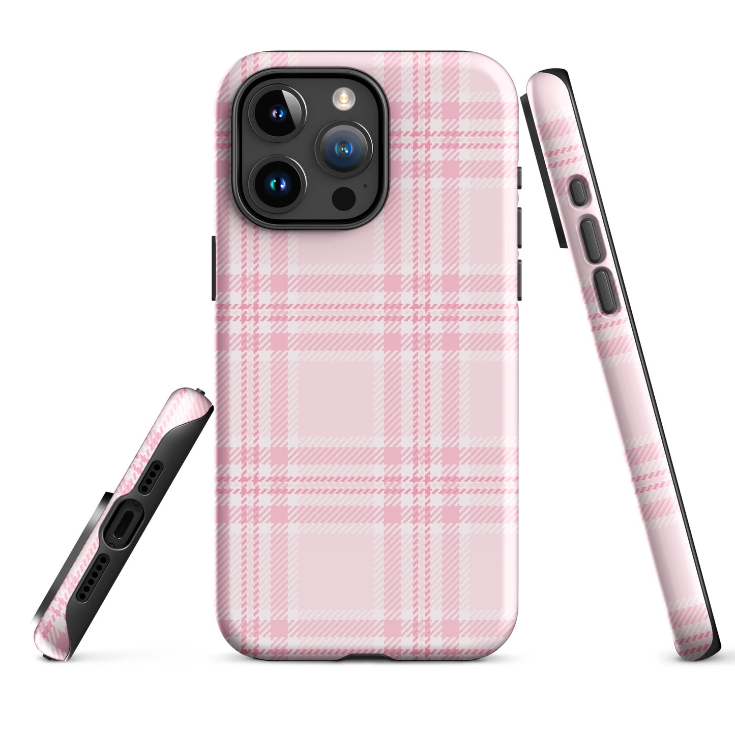 Pink Plaid iPhone Case