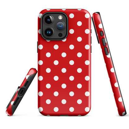 Red Polka Dots iPhone Case