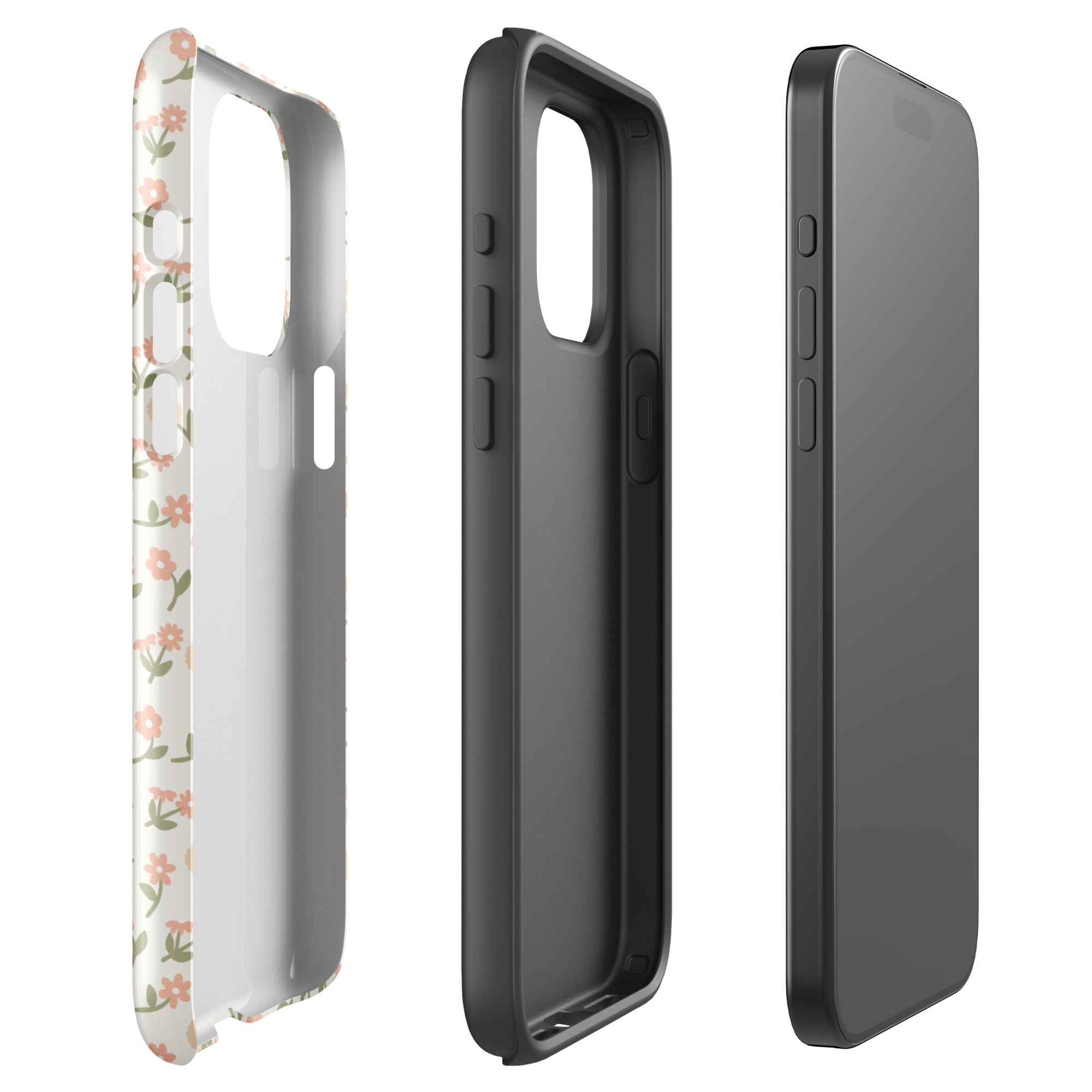 Peach Bloom iPhone Case