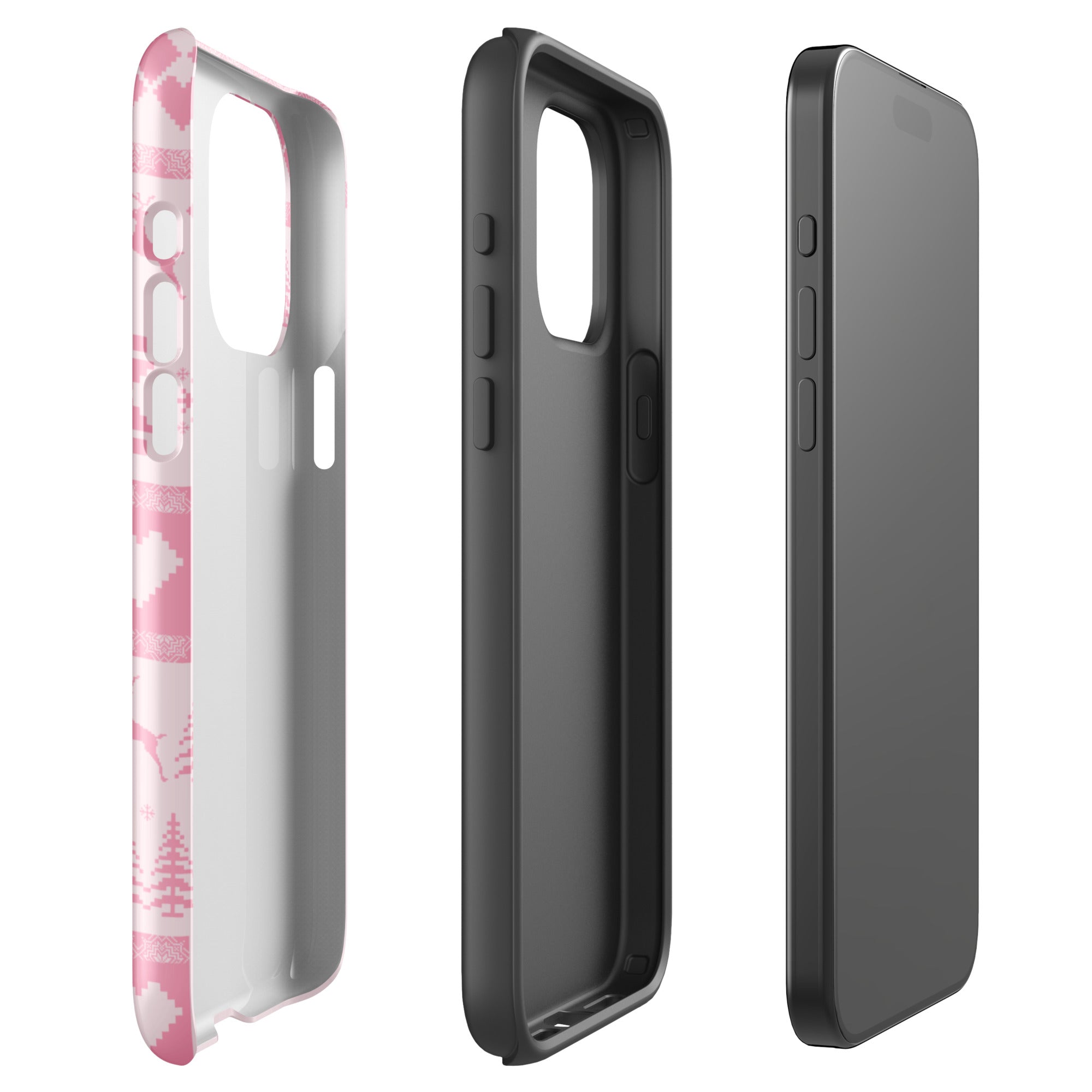 Pink Christmas Sweater iPhone Case