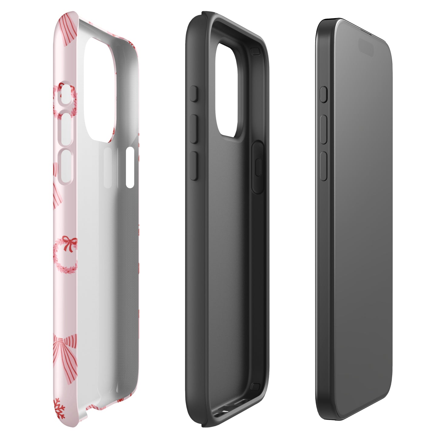 Pink & Red Holiday iPhone Case