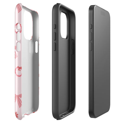 Pink & Red Holiday iPhone Case