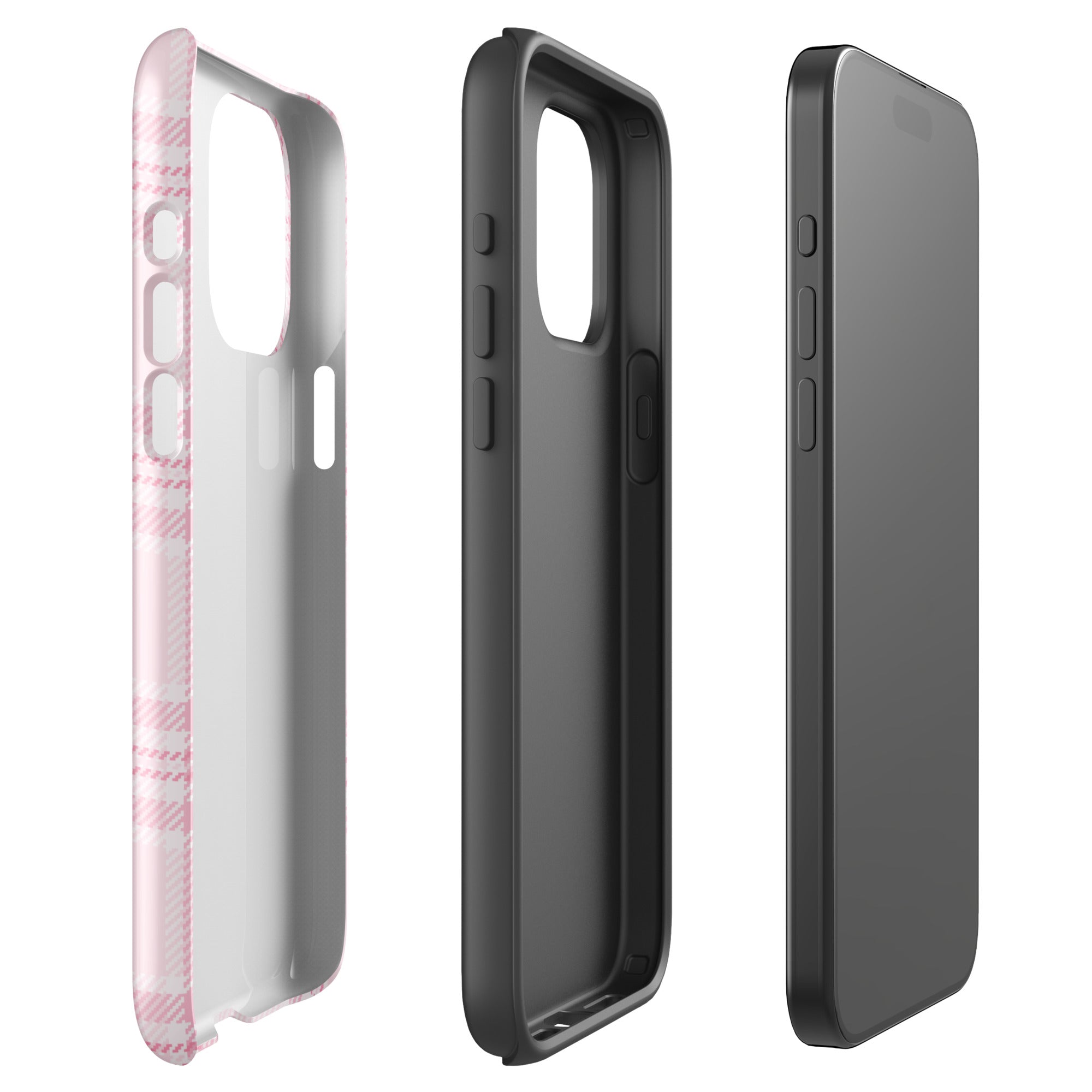 Pink Plaid iPhone Case