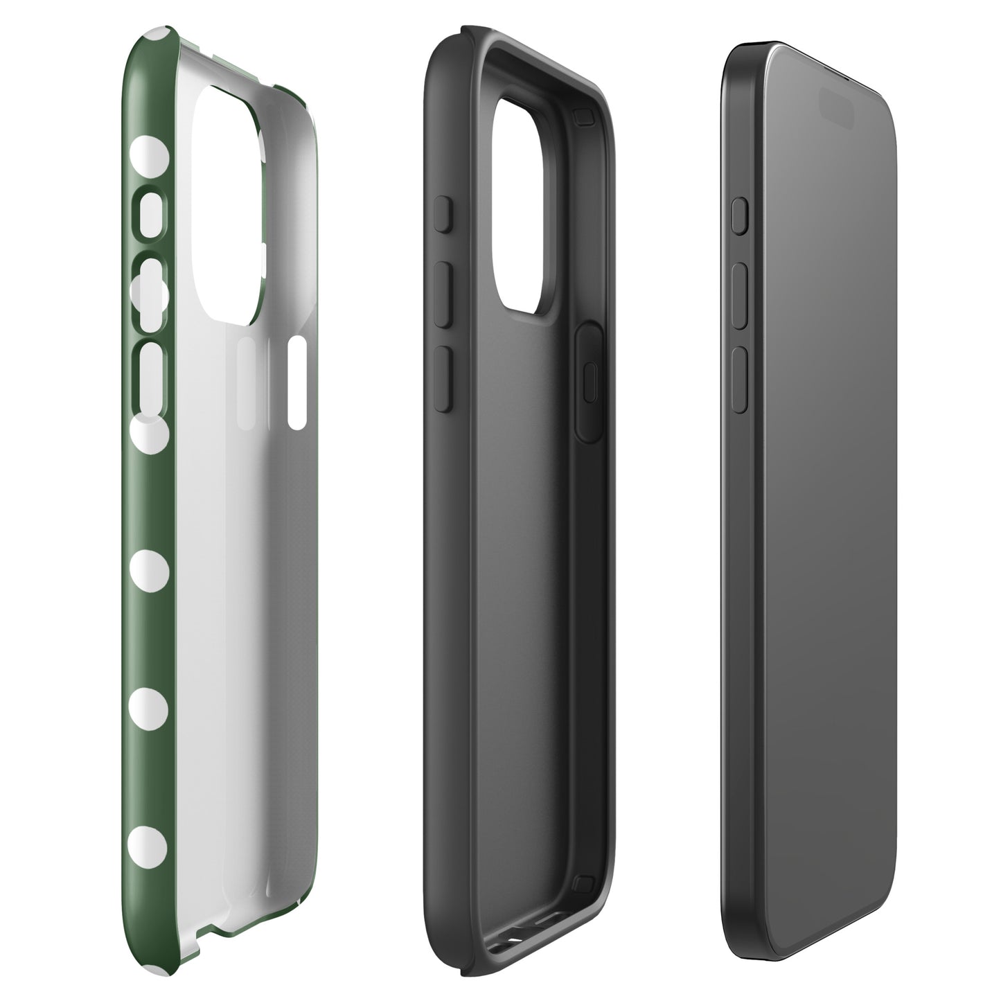 Green Polka Dots iPhone Case
