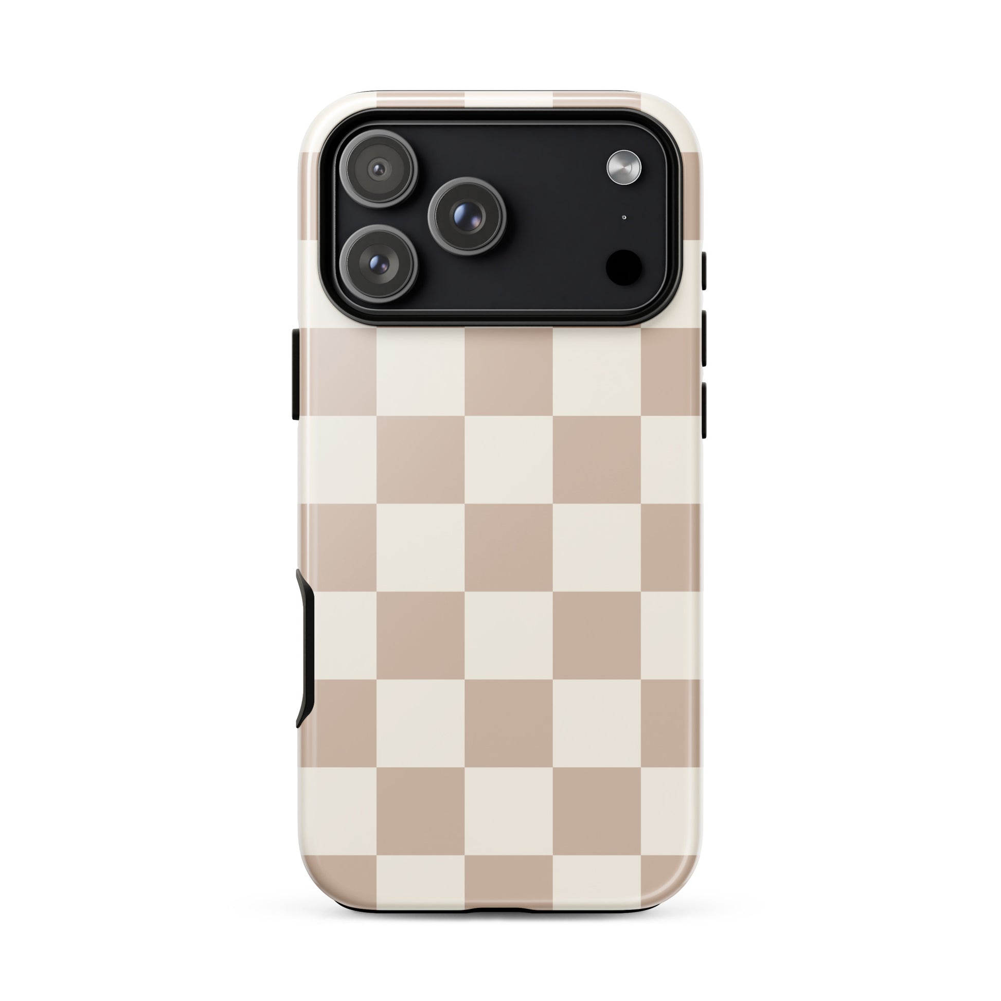 Neutral Checkered iPhone Case – Stella Cases