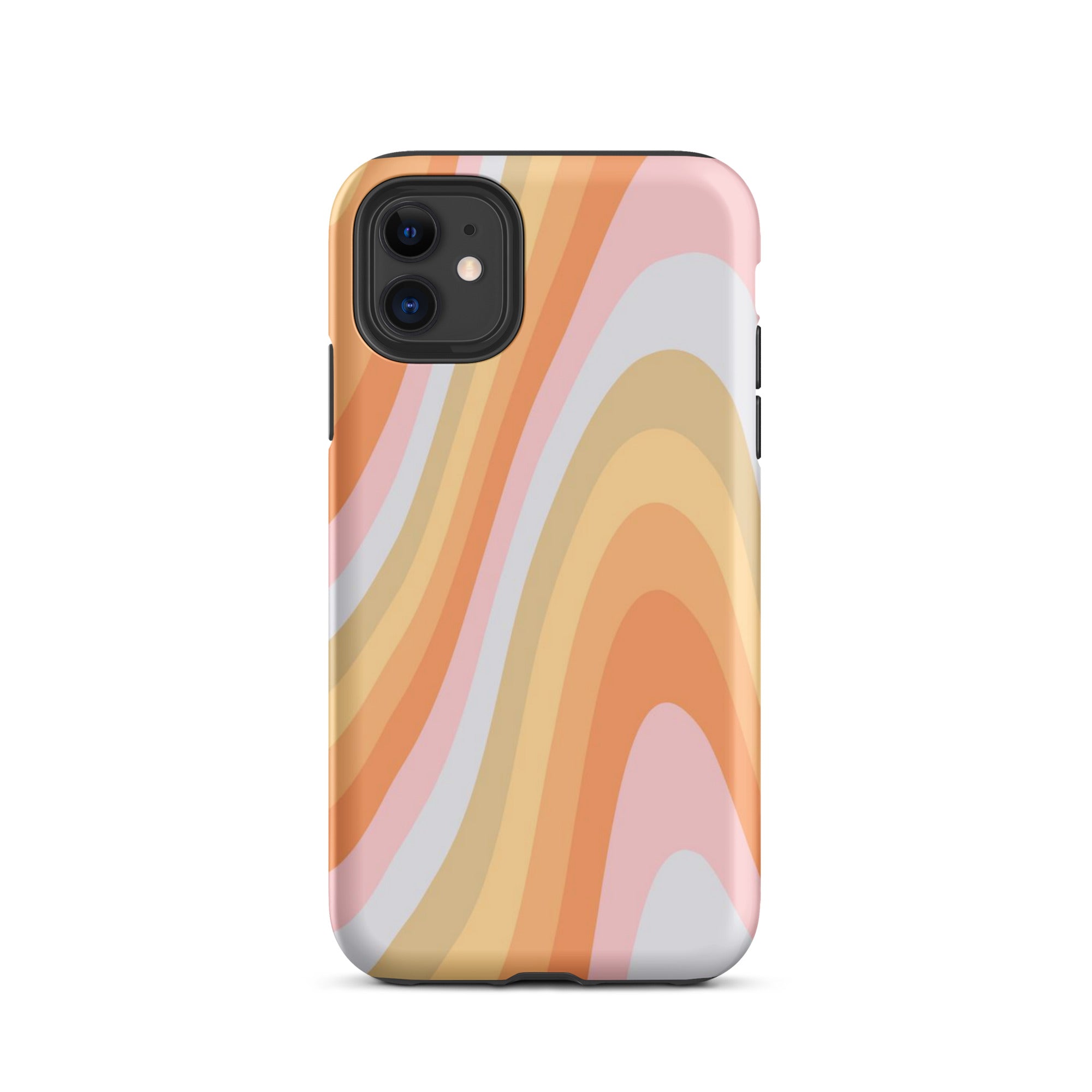 Rainbow Waves iPhone Case iPhone 11 Matte