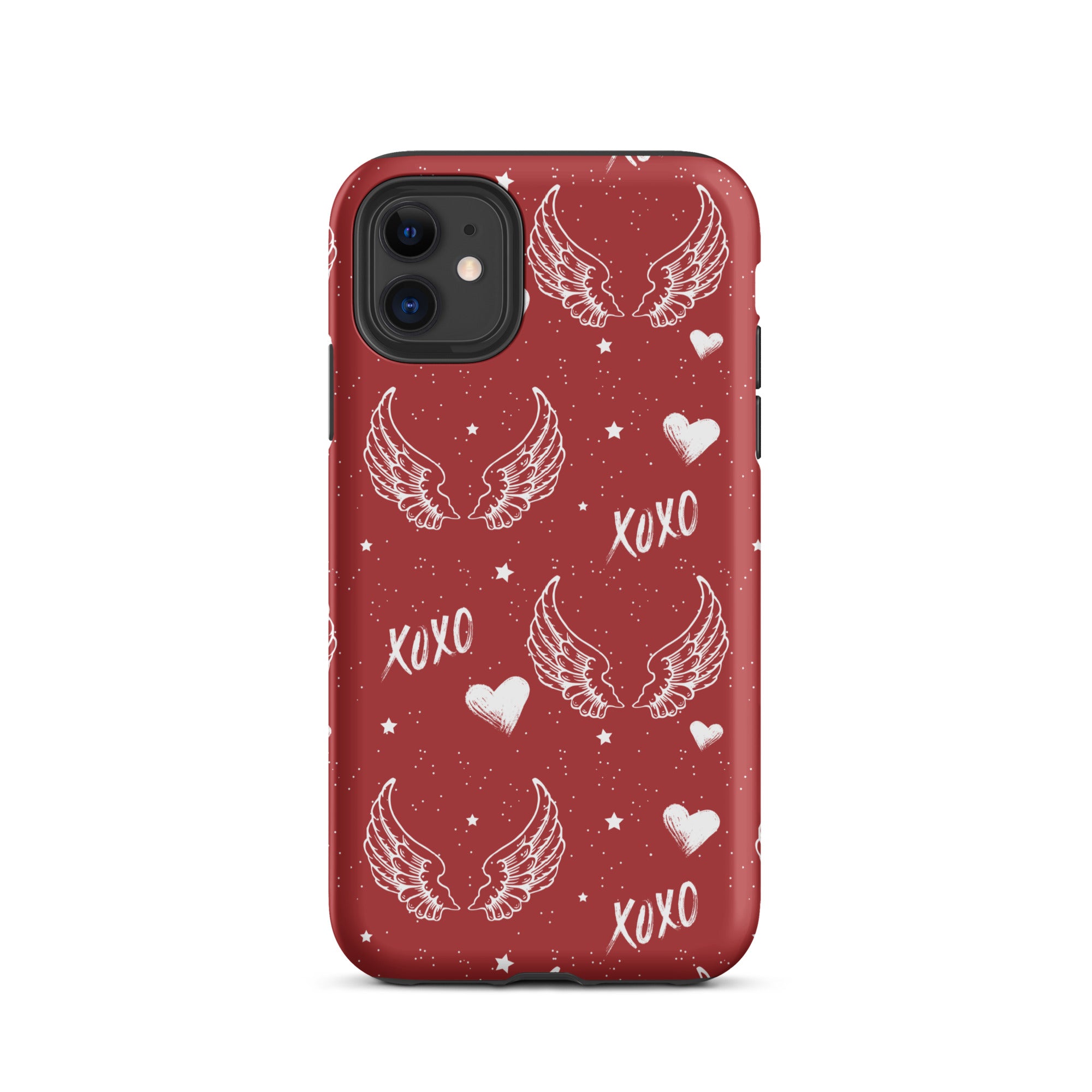 Y2K Red Angel Wings iPhone Case