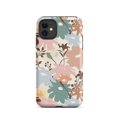 Retro Floral Fusion iPhone Case