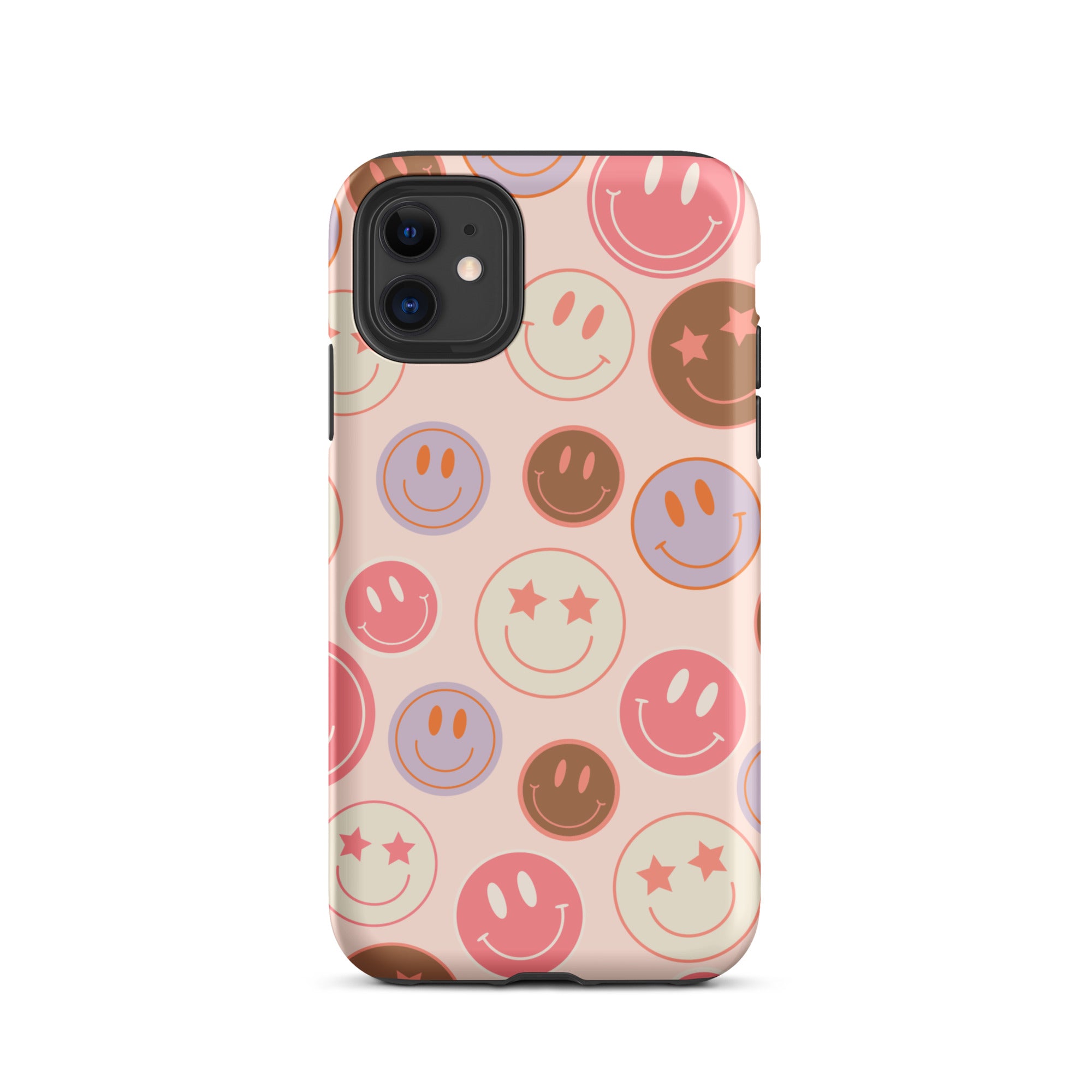 Preppy Pink Smiley Faces iPhone Case