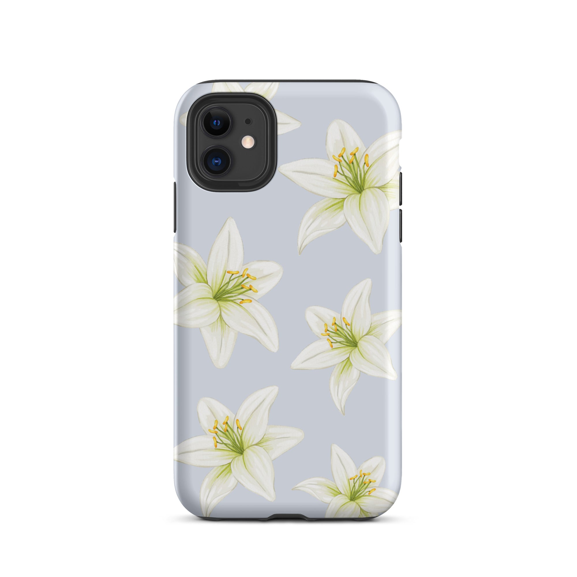 Blue Tiger Lily iPhone Case