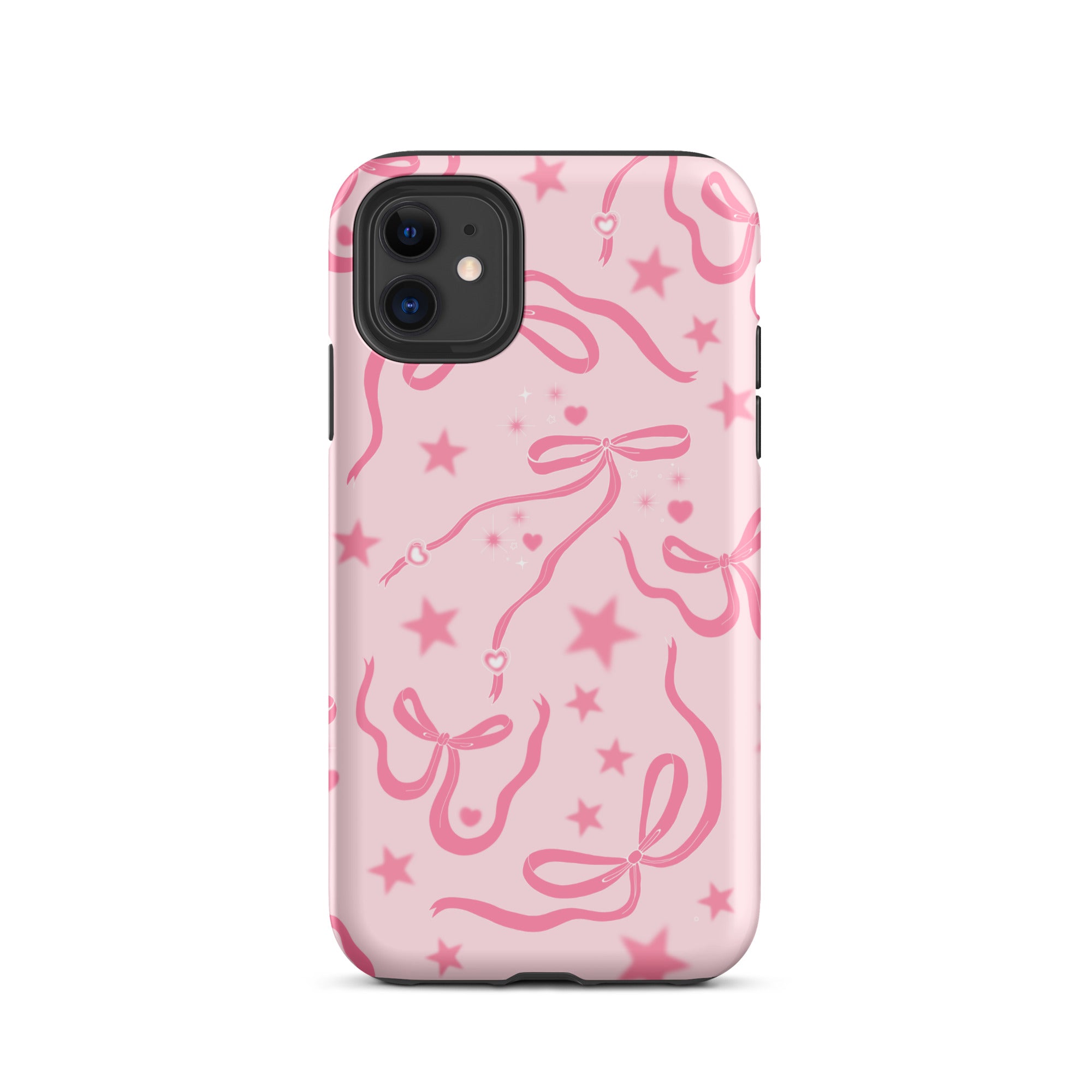 Pink Cosmic Bows iPhone Case