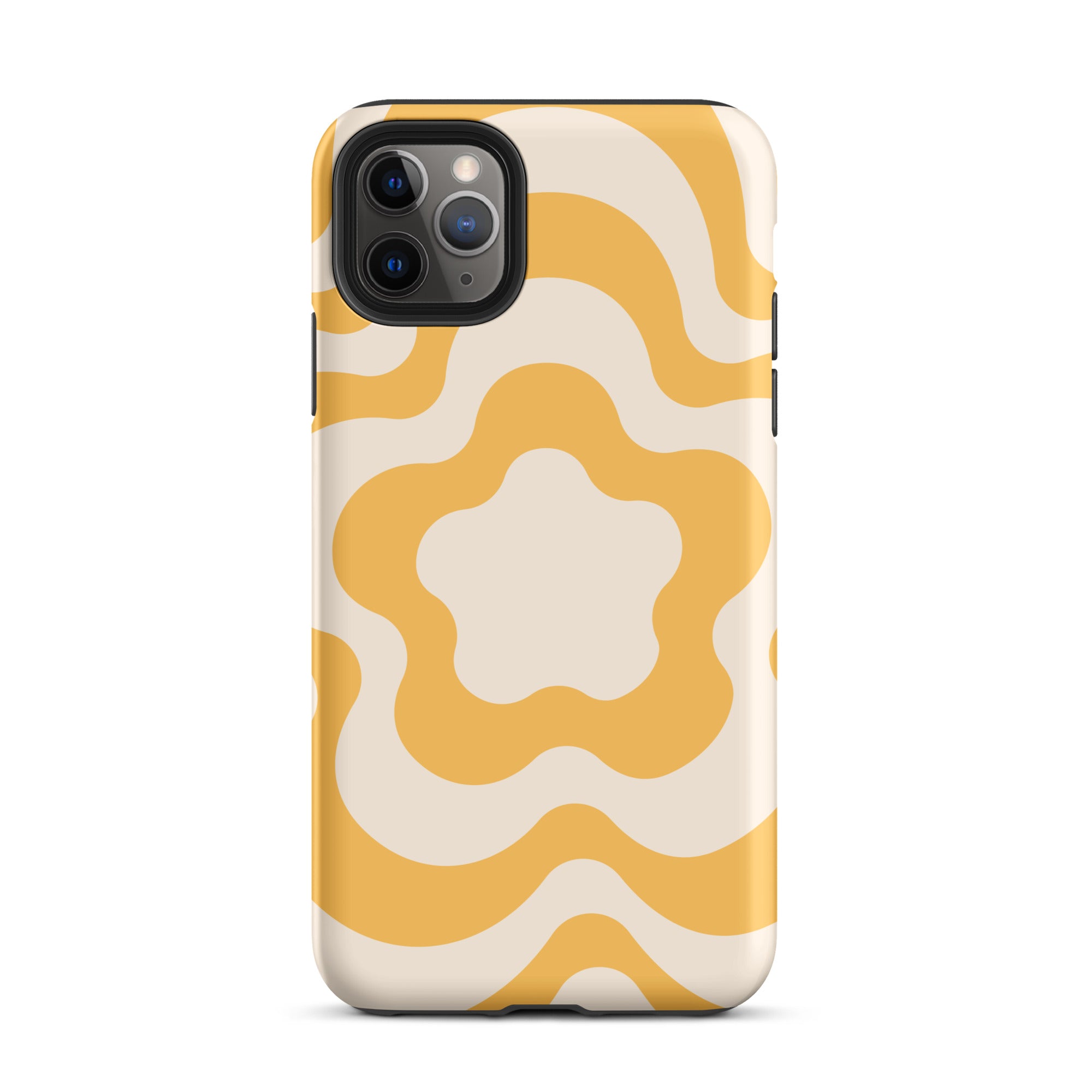Yellow Retro Flowers iPhone Case iPhone 11 Pro Max Matte