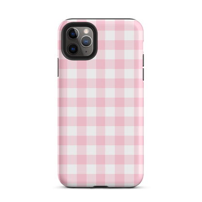Pink Gingham iPhone Case iPhone 11 Pro Max Matte