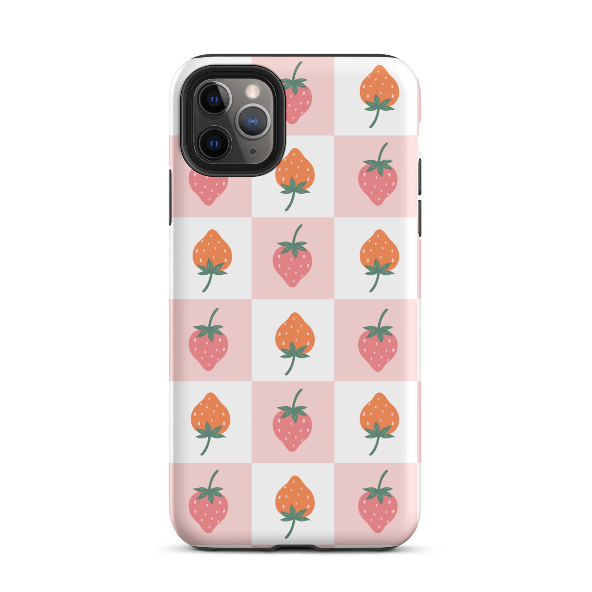 Strawberry Checkered iPhone Case iPhone 11 Pro Max Matte