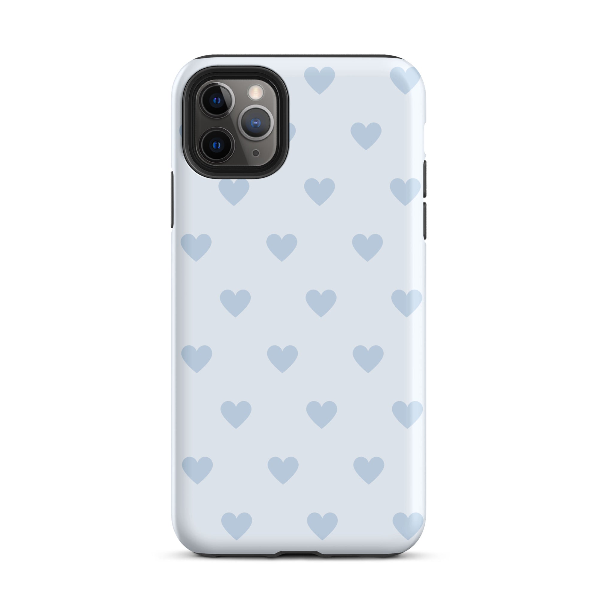 Light Blue Hearts iPhone Case