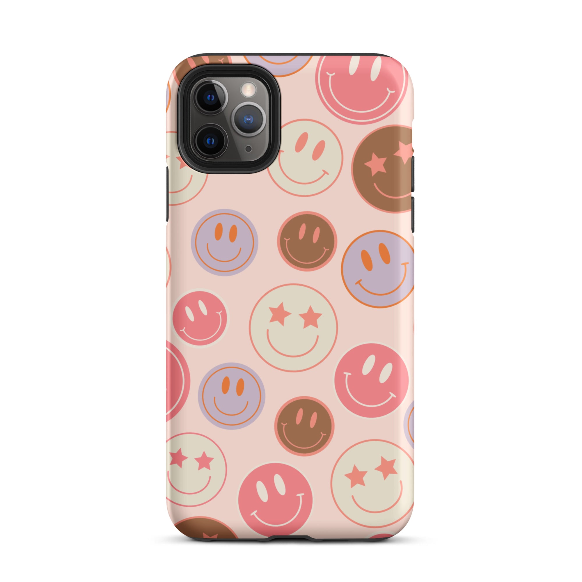 Preppy Pink Smiley Faces iPhone Case