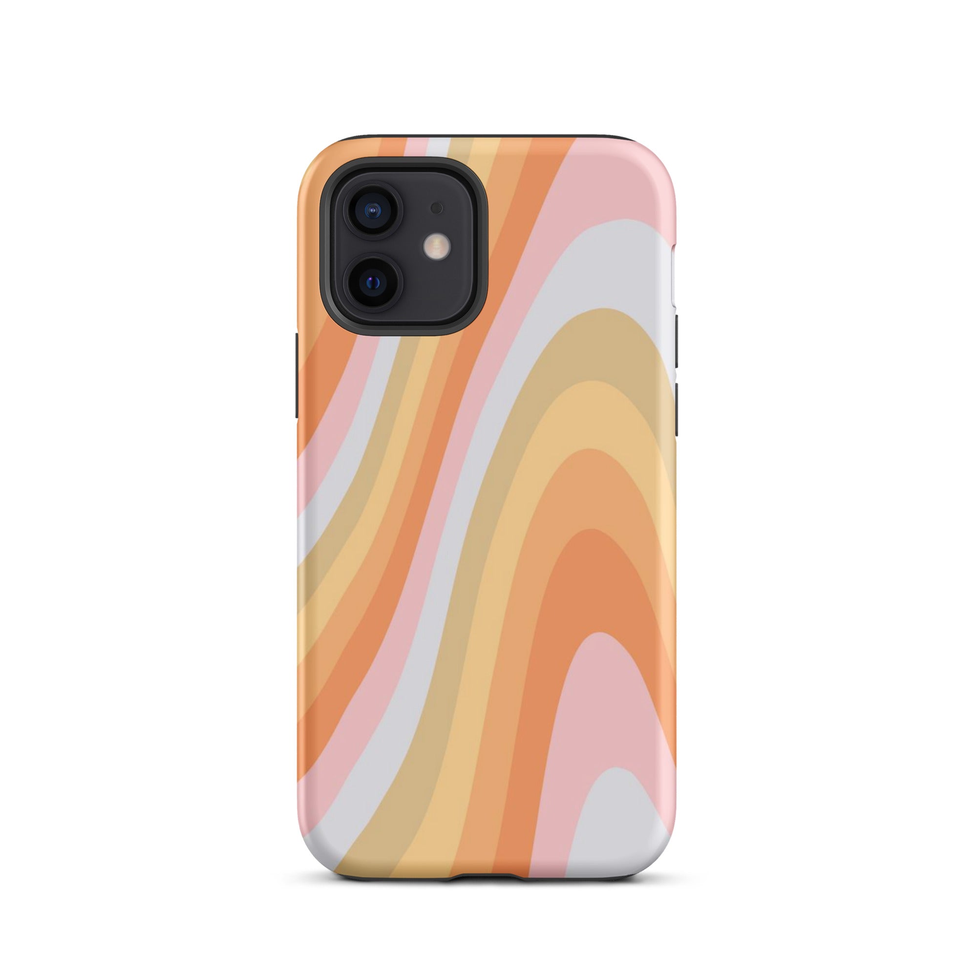 Rainbow Waves iPhone Case iPhone 12 Matte