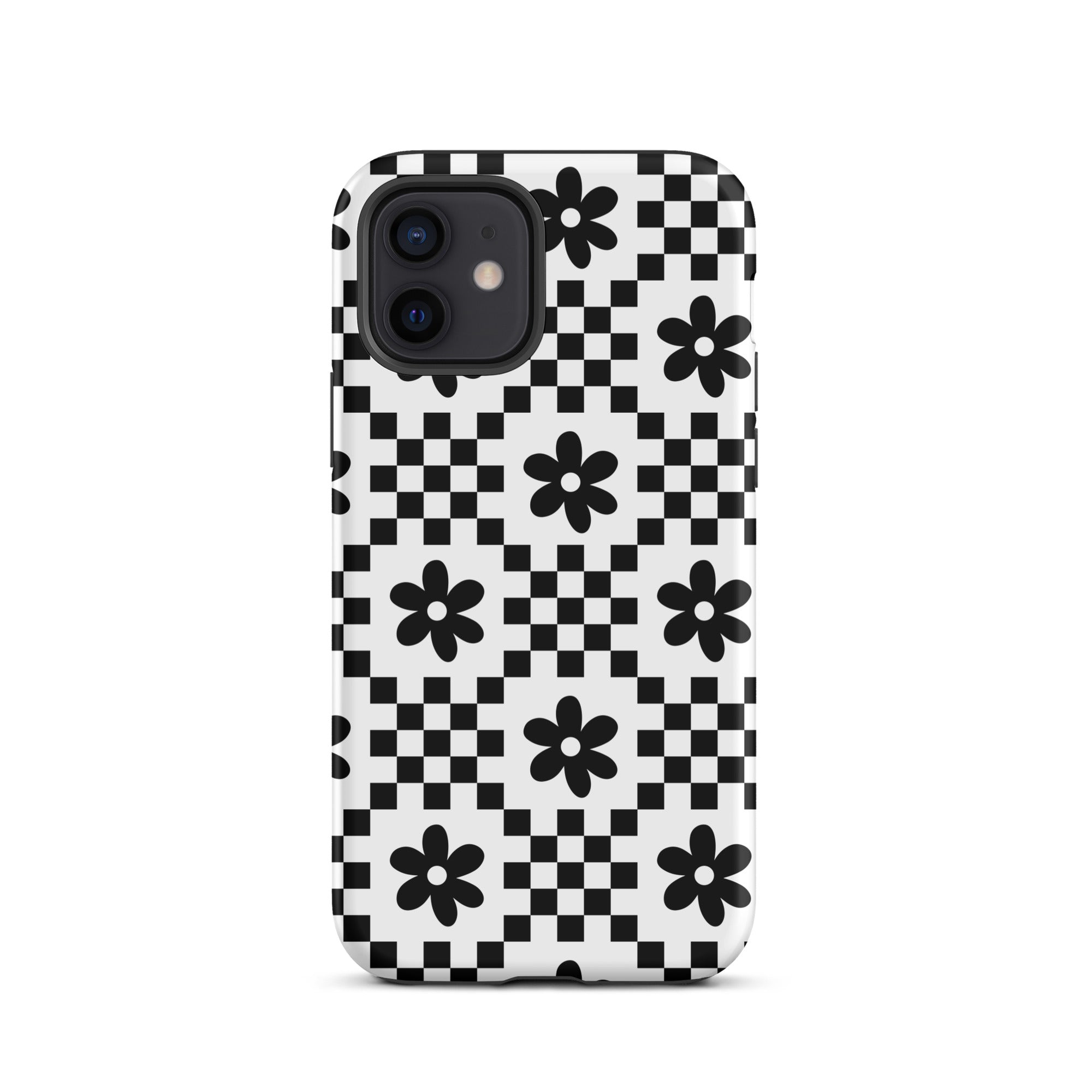 Monochrome Daisy iPhone Case iPhone 12 Matte