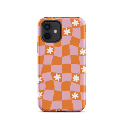 Groovy Check iPhone Case