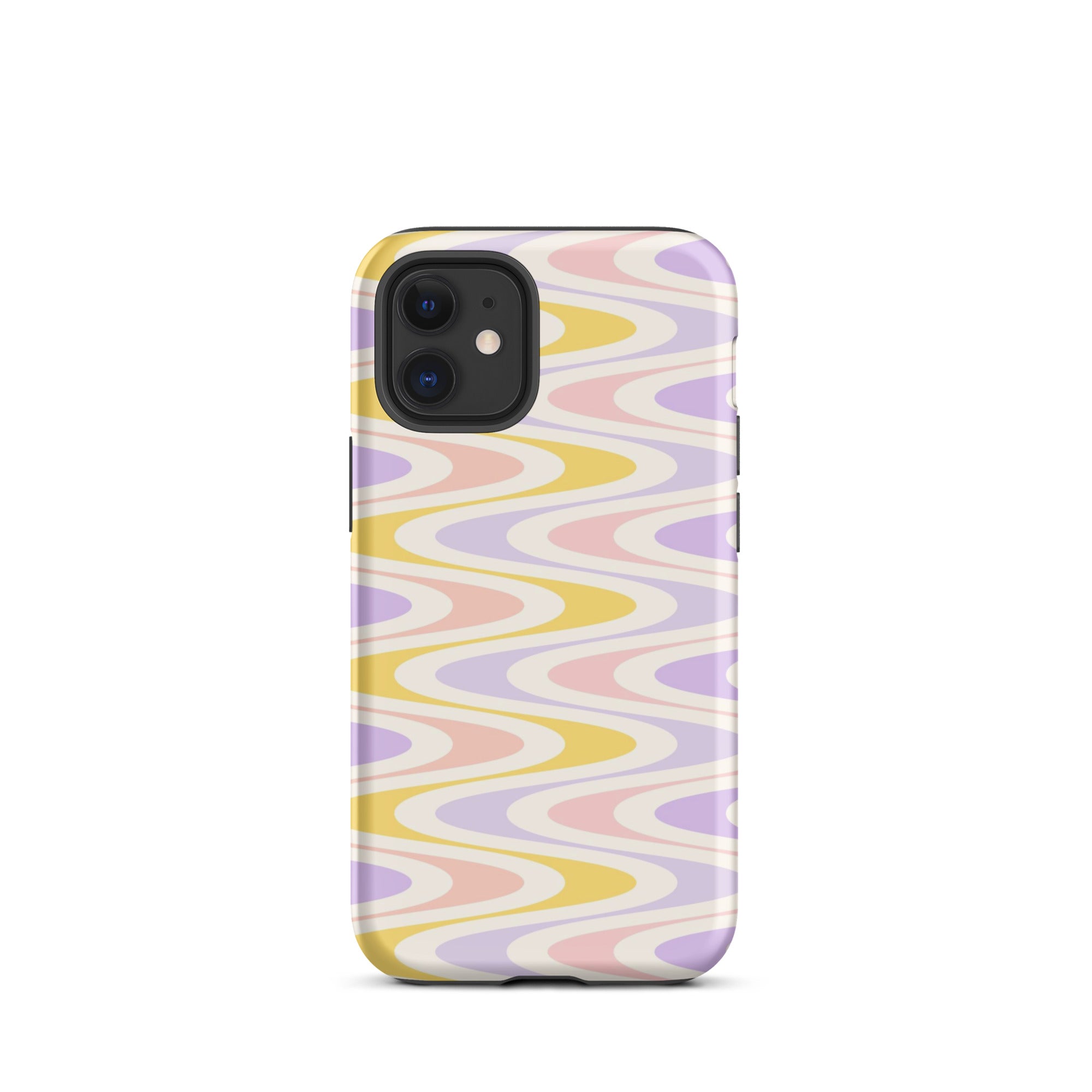 Pastel Retro Wavy iPhone Case iPhone 12 mini Matte
