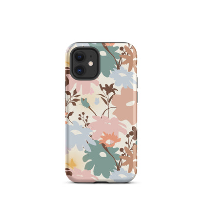 Retro Floral Fusion iPhone Case