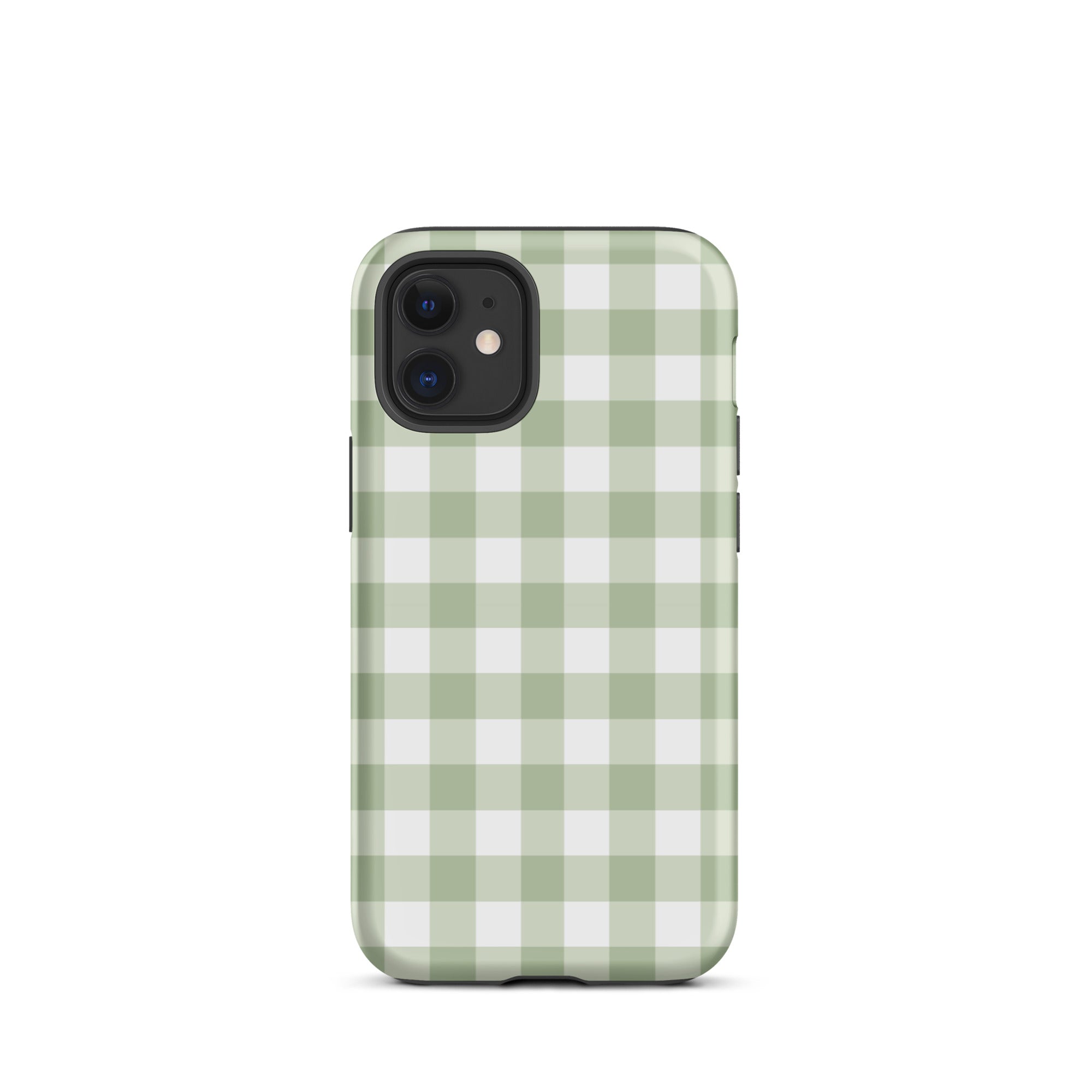 Green Gingham iPhone Case