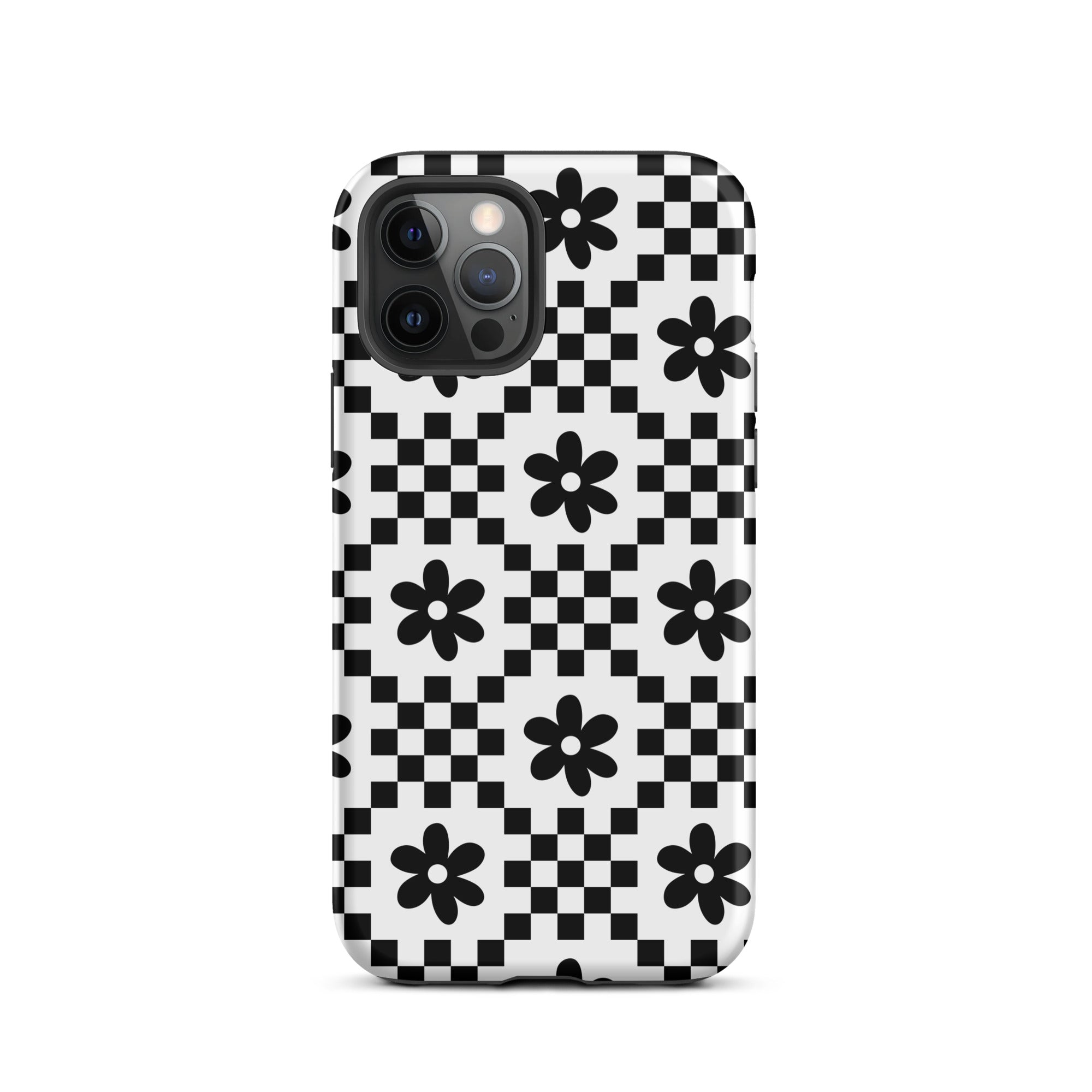 Monochrome Daisy iPhone Case iPhone 12 Pro Matte