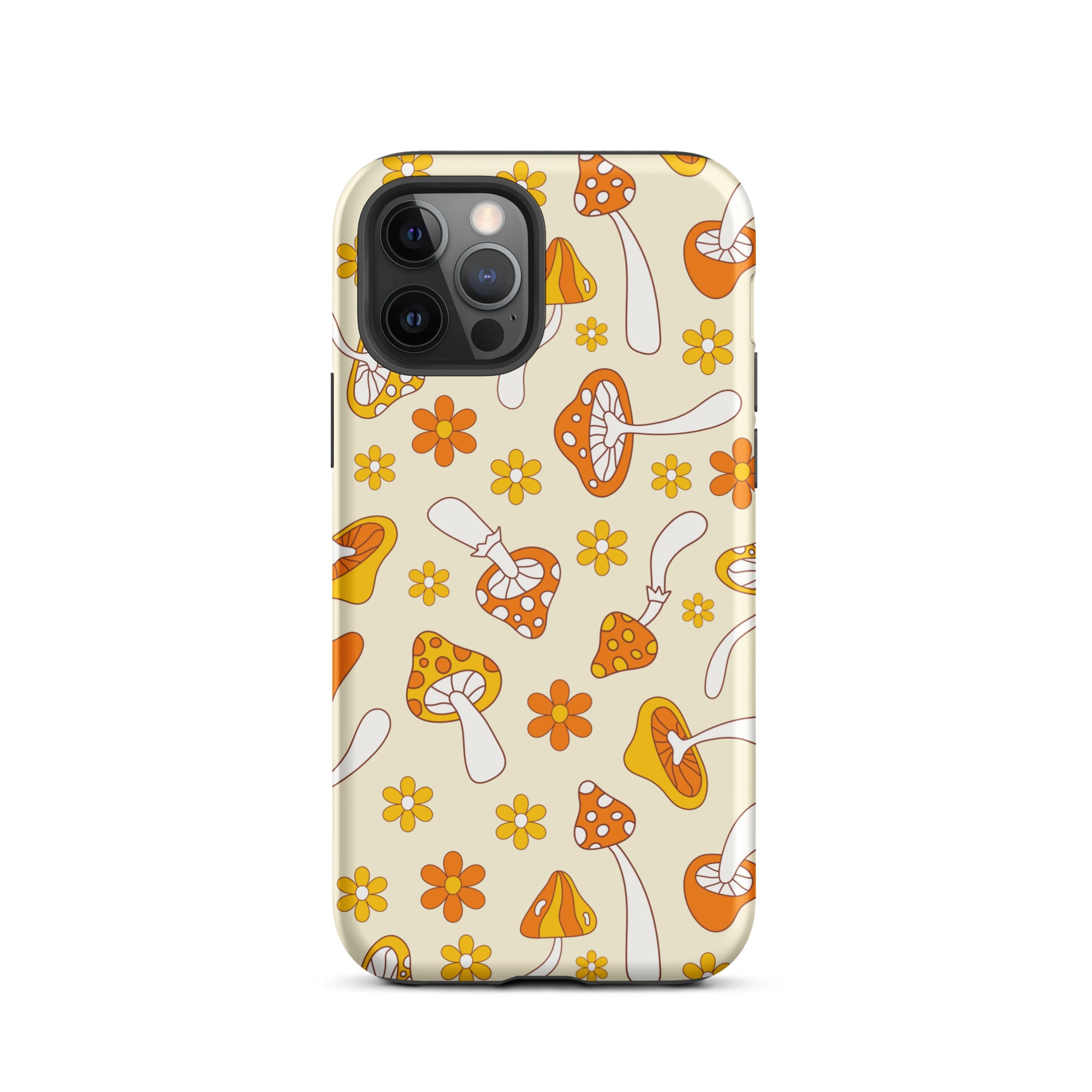 Retro Mushrooms iPhone Case iPhone 12 Pro Matte