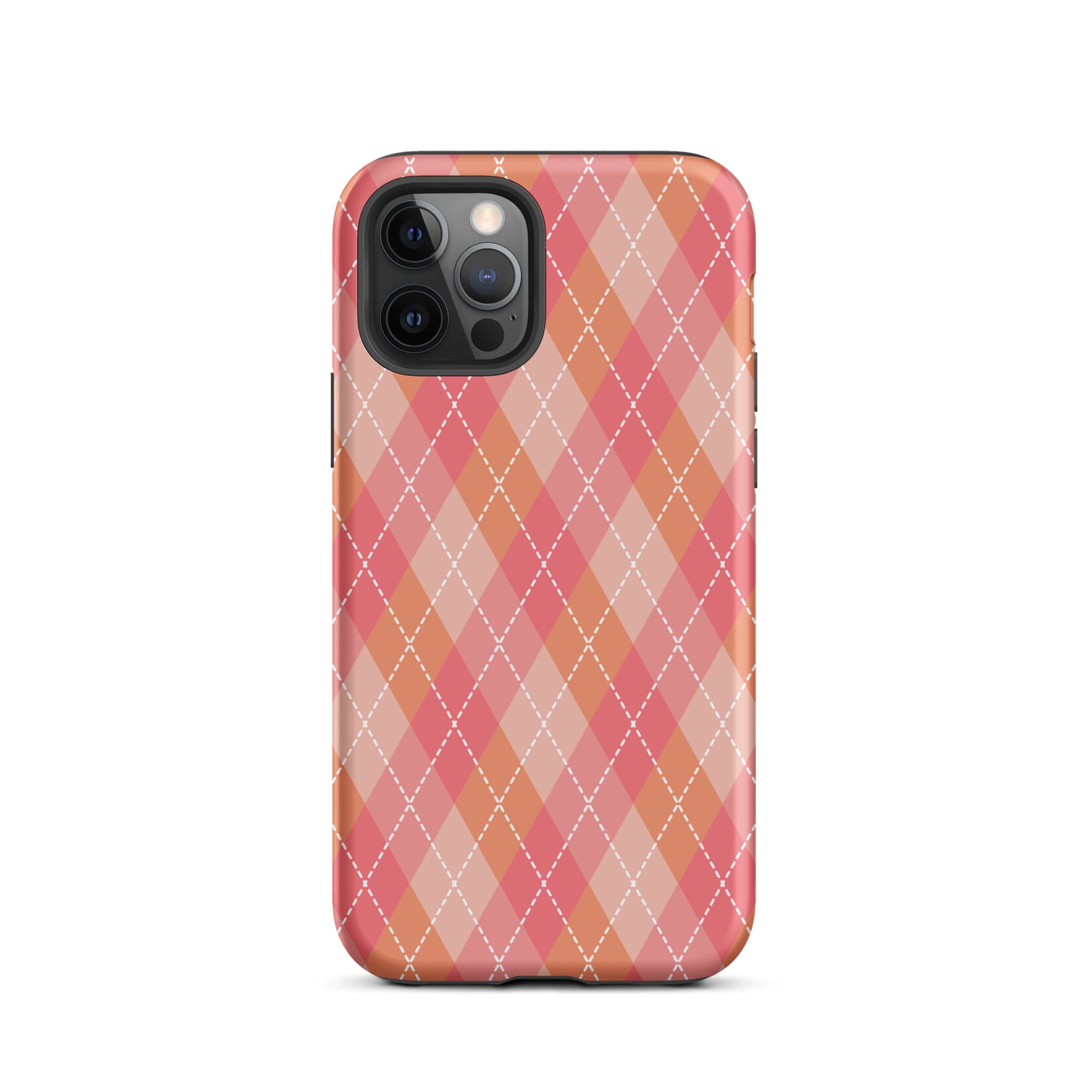 Pink Argyle iPhone Case