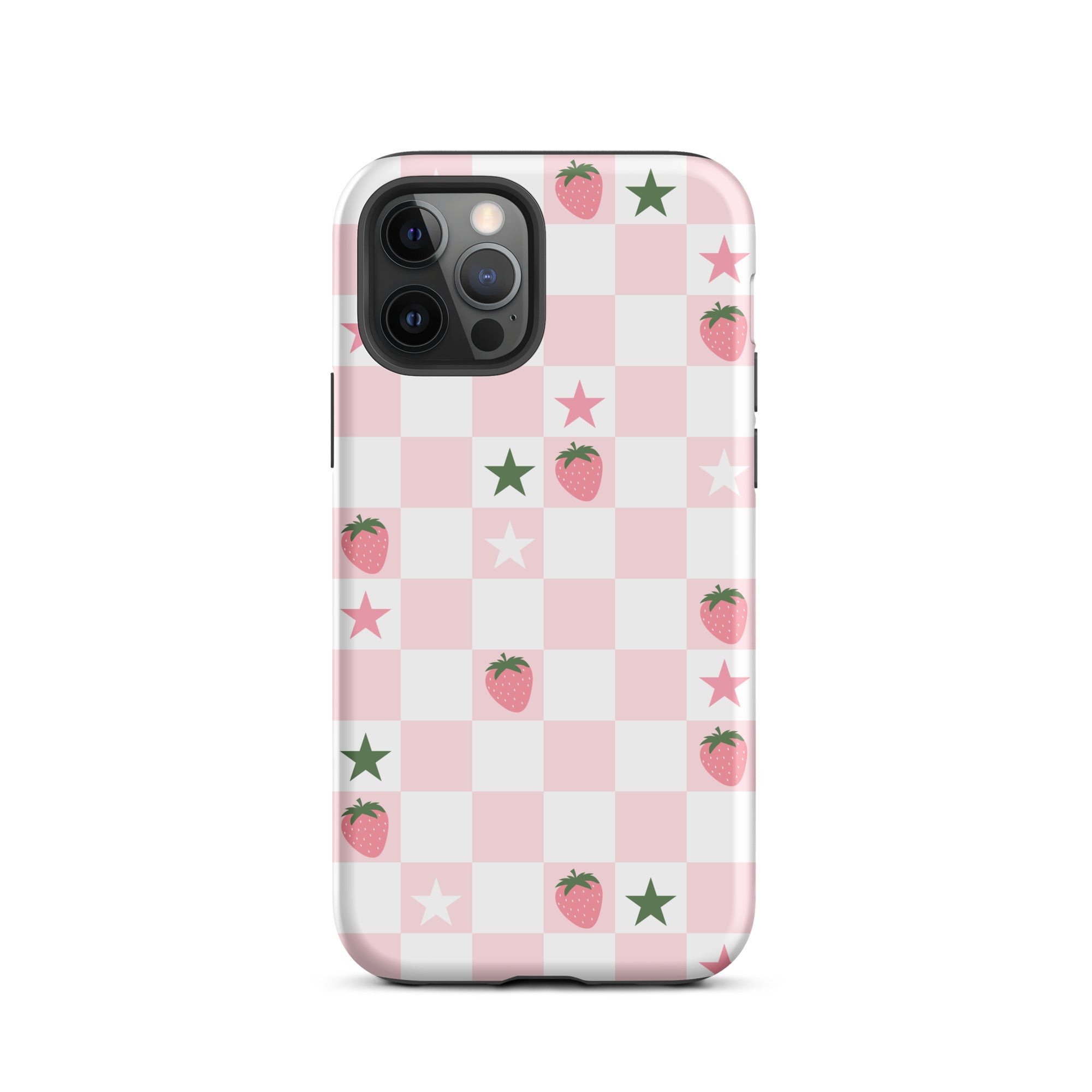 Strawberry Check iPhone Case