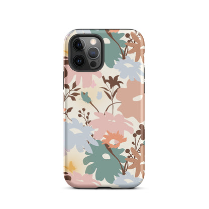 Retro Floral Fusion iPhone Case
