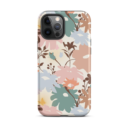 Retro Floral Fusion iPhone Case