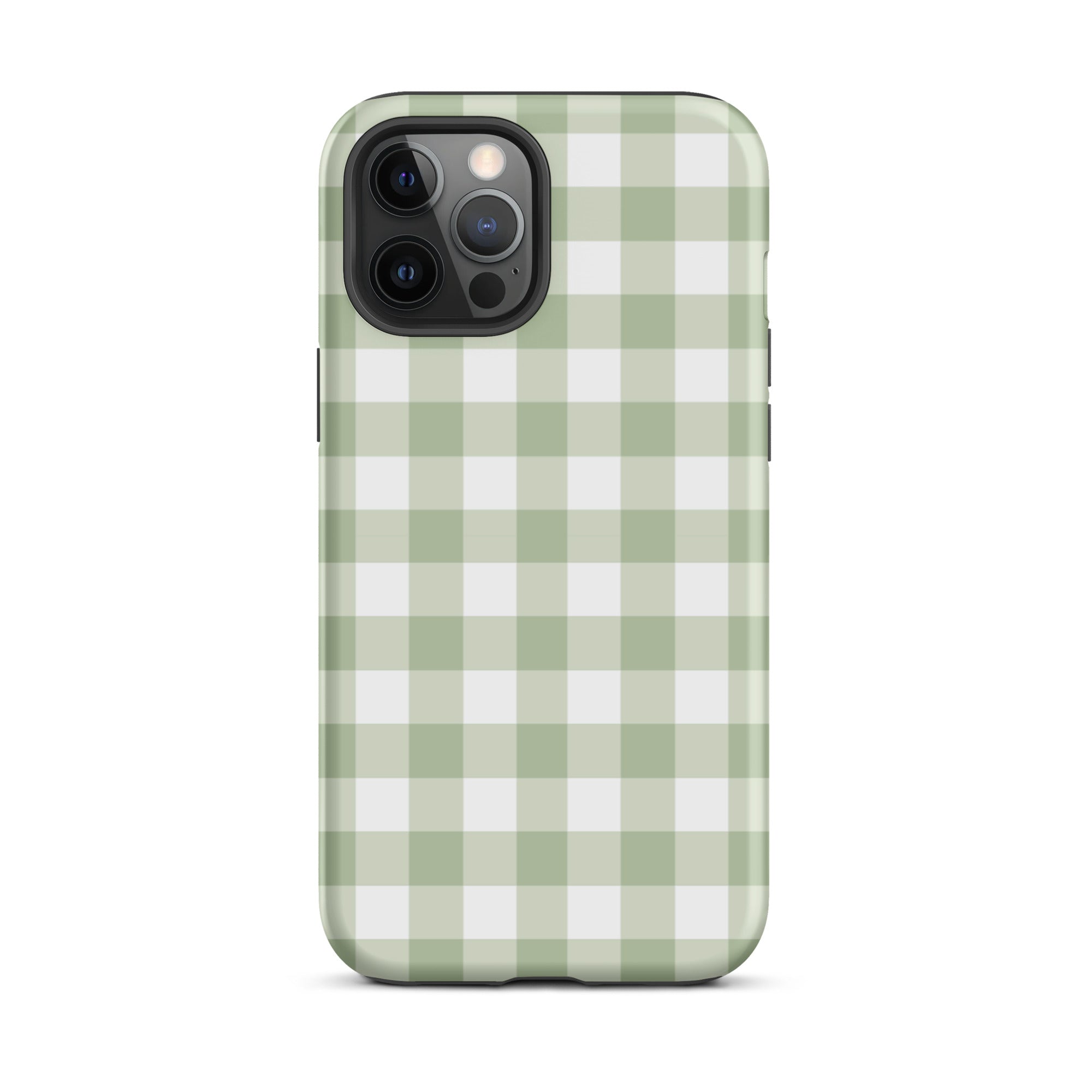 Green Gingham iPhone Case