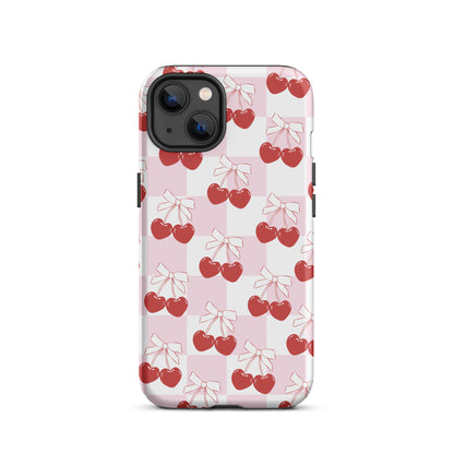 Cherry Bows Coquette iPhone Case