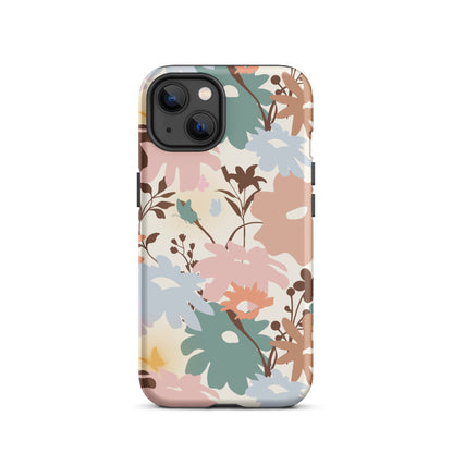 Retro Floral Fusion iPhone Case