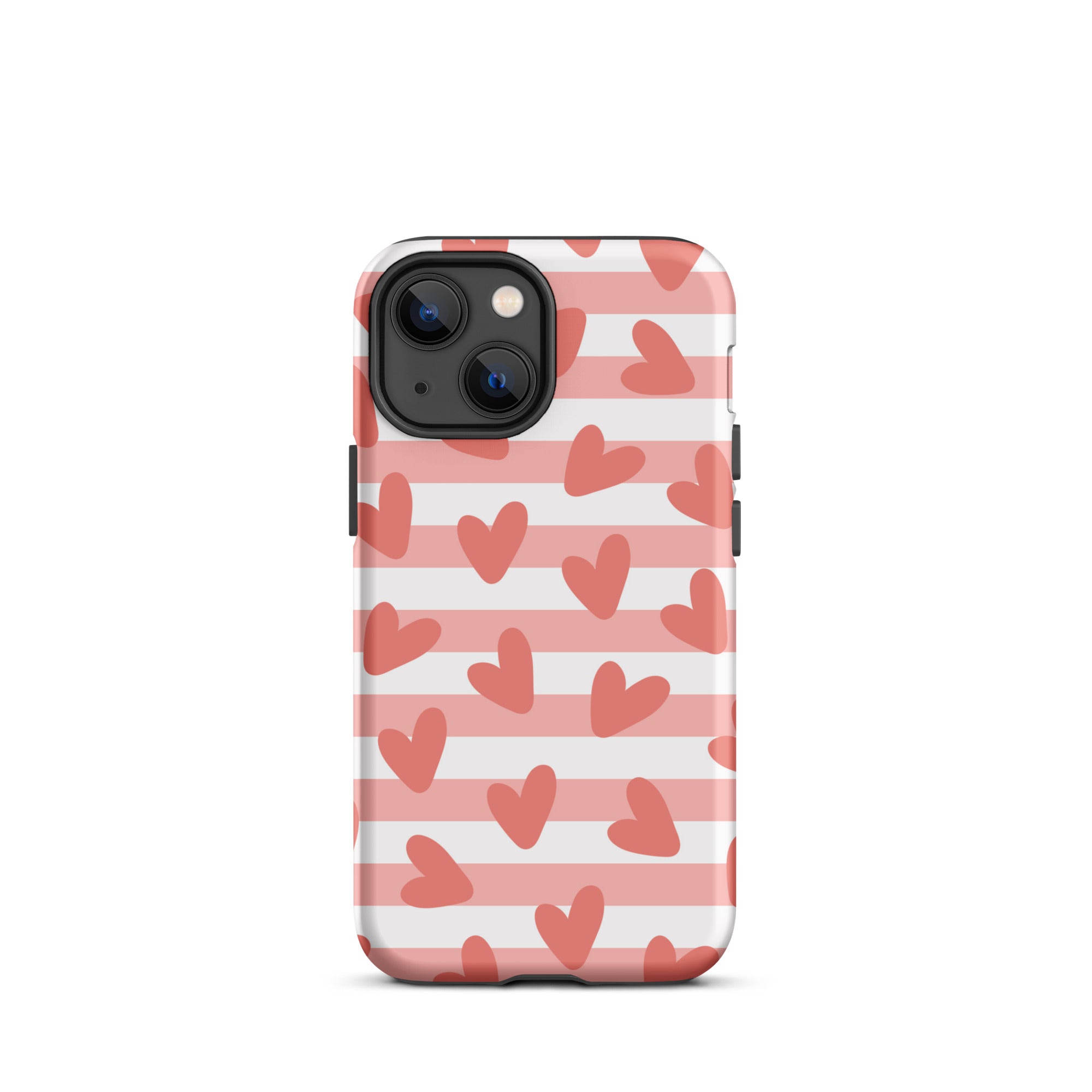 Striped Hearts iPhone Case