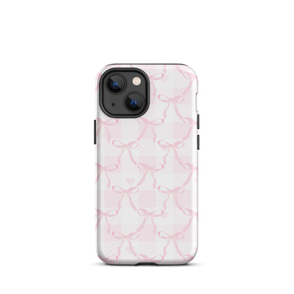 Pink Ribbon Bows iPhone Case