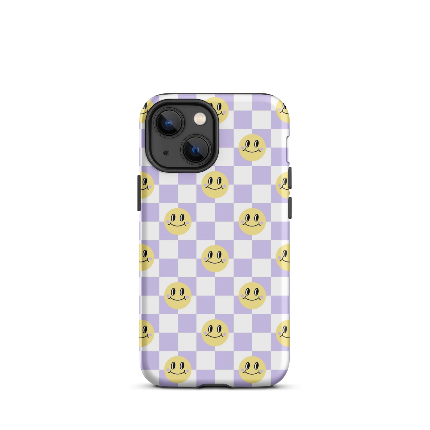 Checkered Smiley Faces iPhone Case