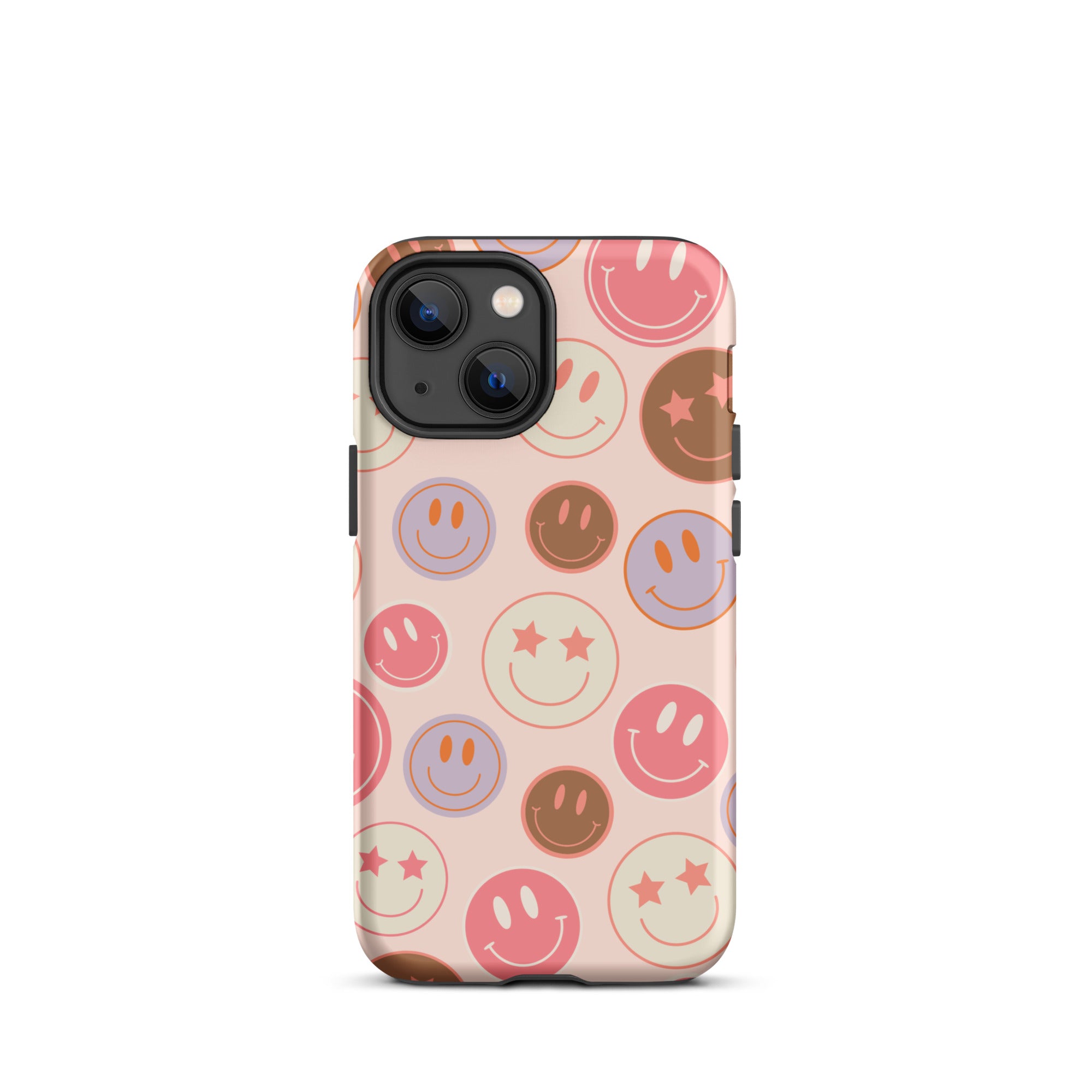 Preppy Pink Smiley Faces iPhone Case