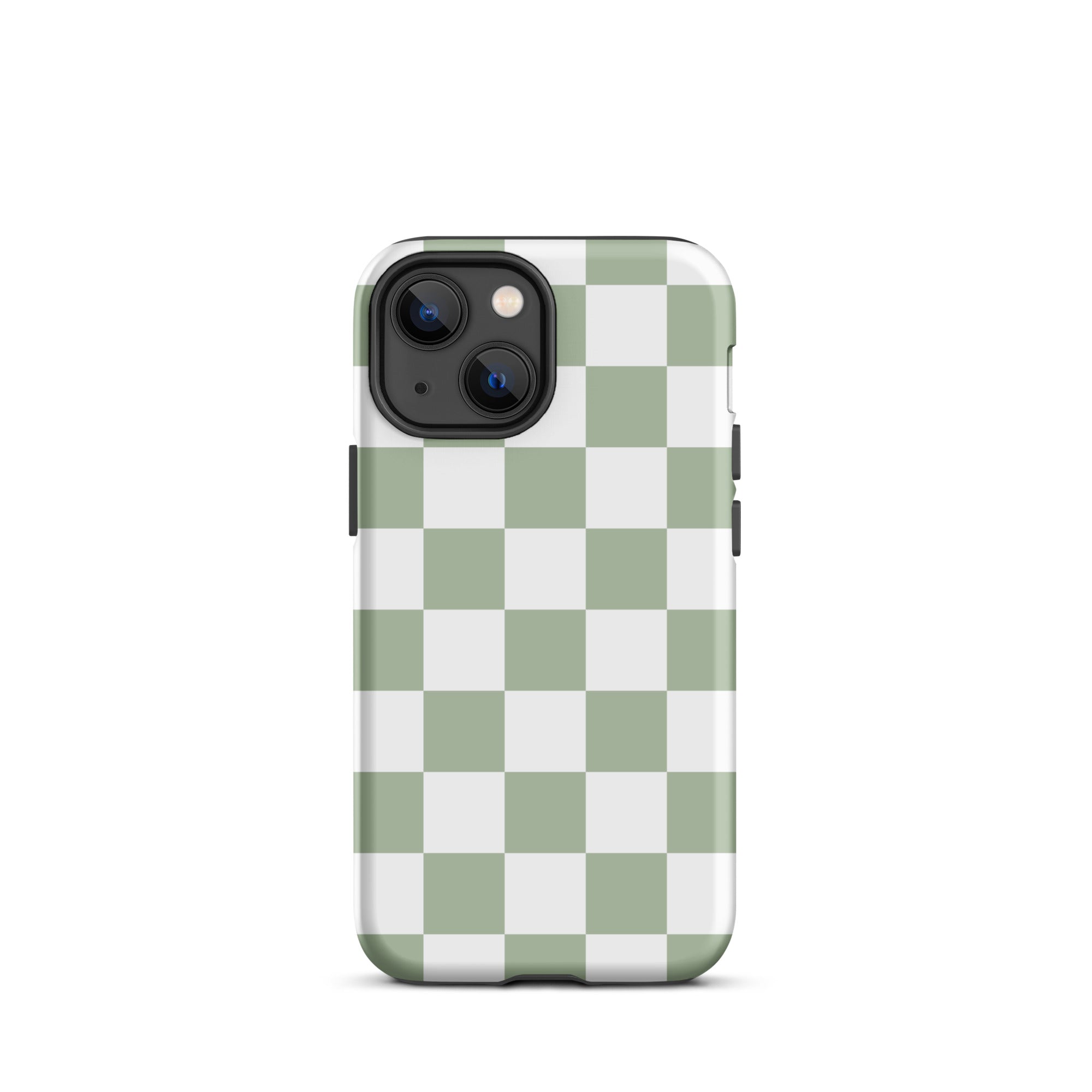 Sage Green Checkered iPhone Case
