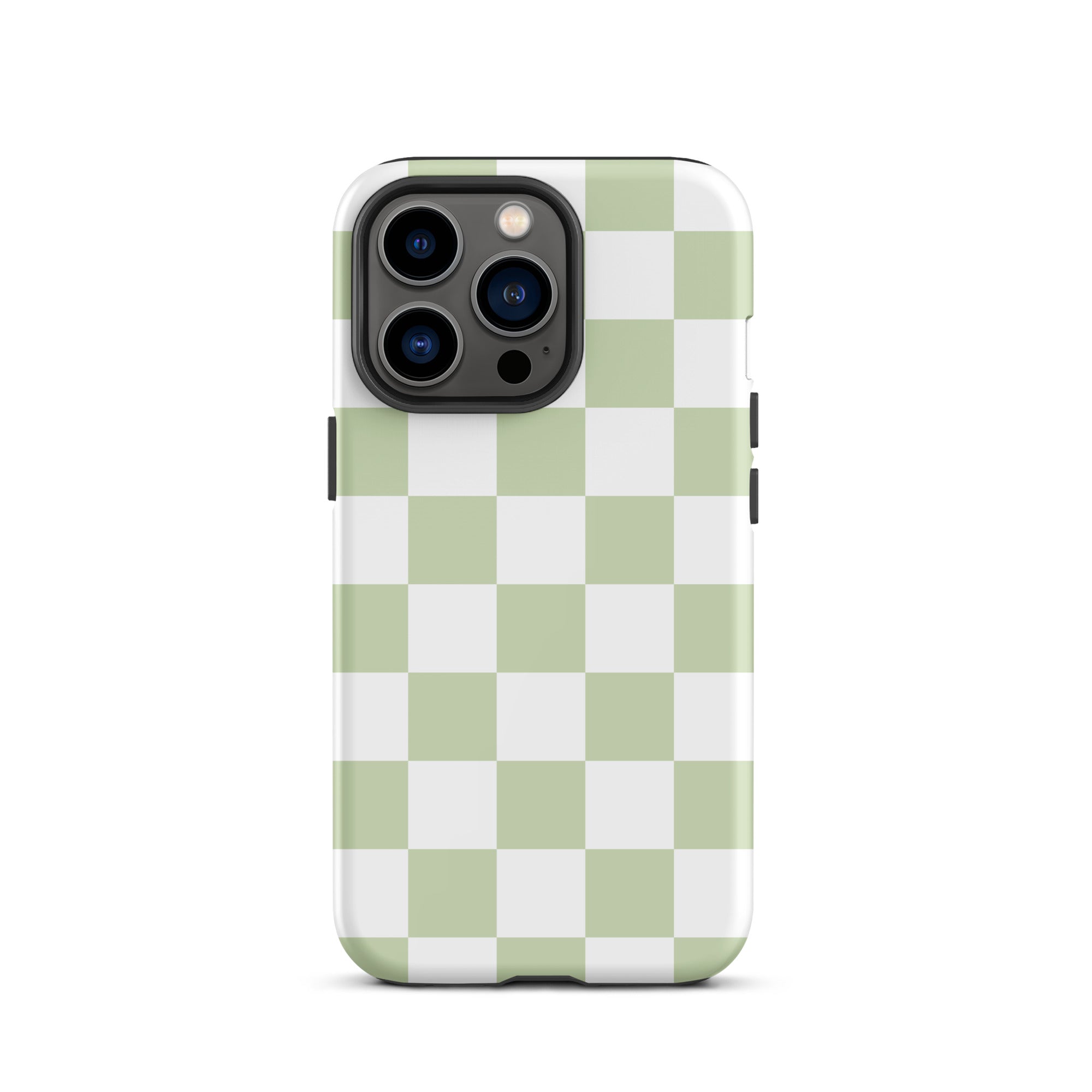 Pastel Green Checkered iPhone Case iPhone 13 Pro Matte