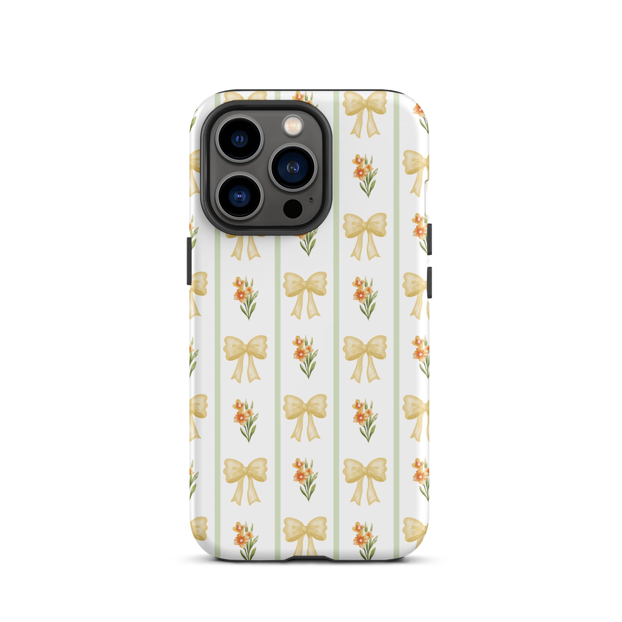 Yellow Bows iPhone Case
